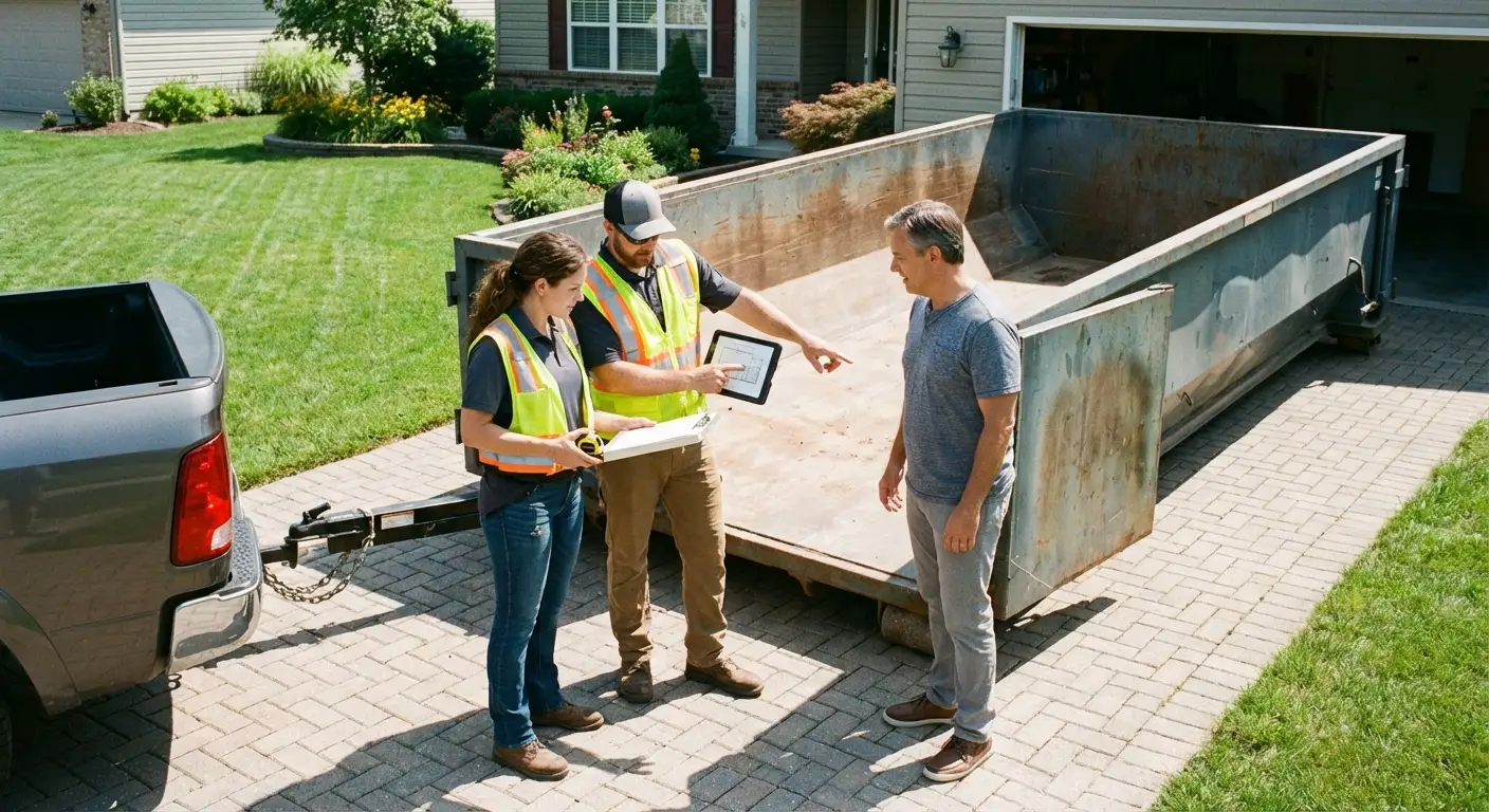 10 Yard Dumpster Rental Process in Millbrook, AL