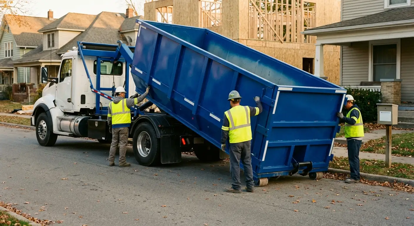 Construction dumpster delivery and waste management in Millbrook
