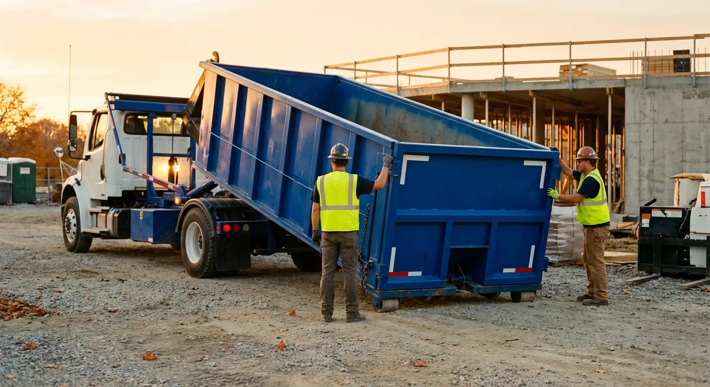 Commercial dumpster rental delivery in Millbrook, AL