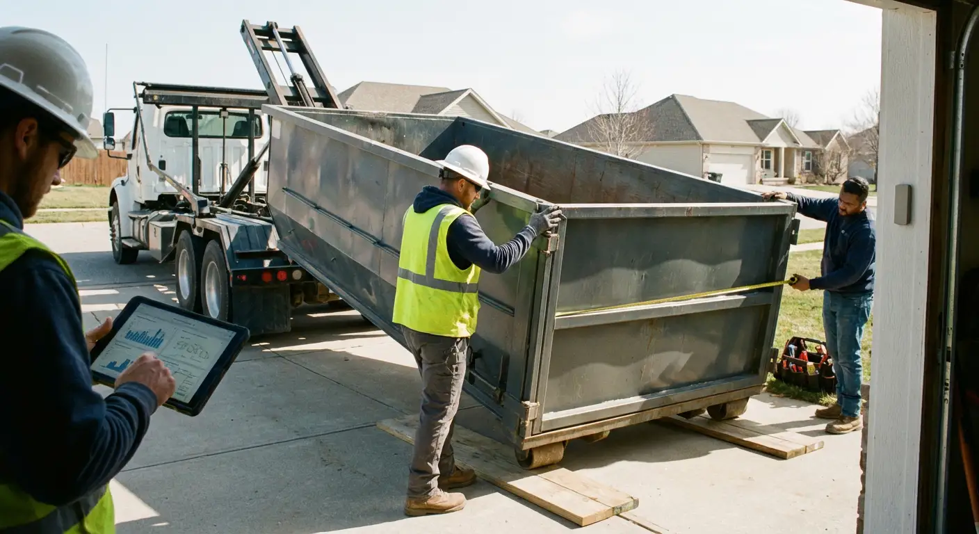 Roll-off dumpster dimensions and capacity guide in Millbrook, AL