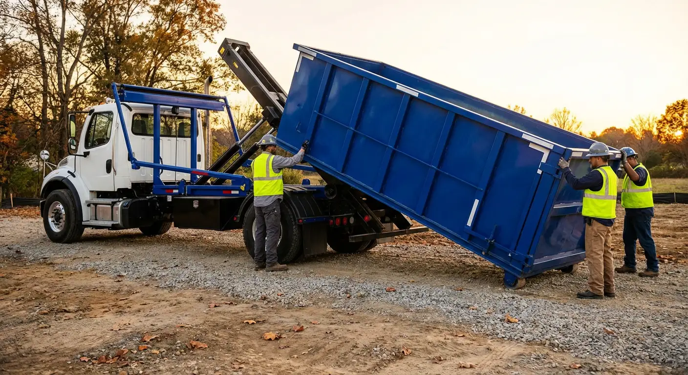 Construction dumpster delivery in Millbrook, AL